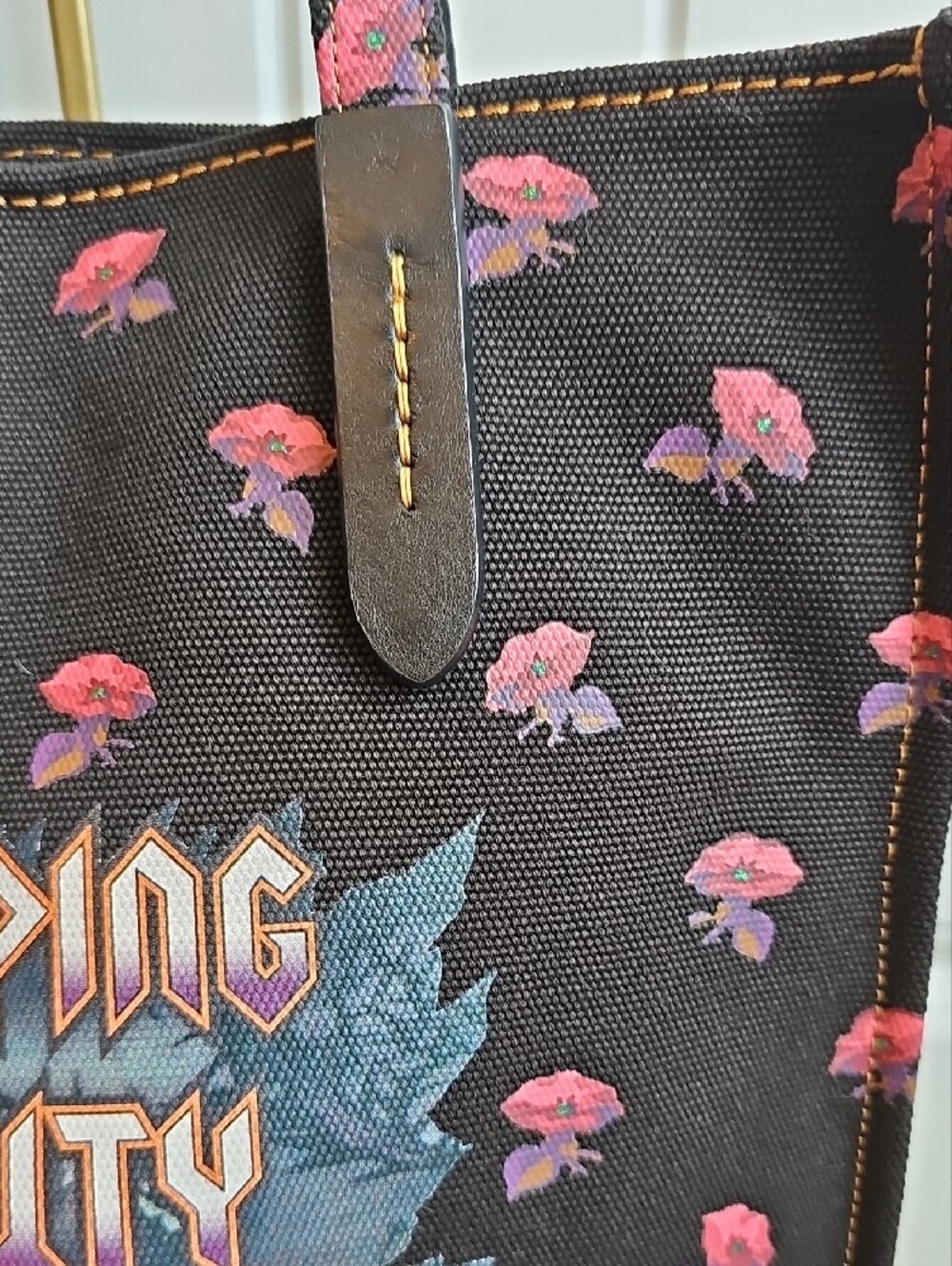 NWT Coach x Disney Sleeping Beauty Canvas Tote Bag | Dark Fairy Tale 32718 - Picture 4 of 11